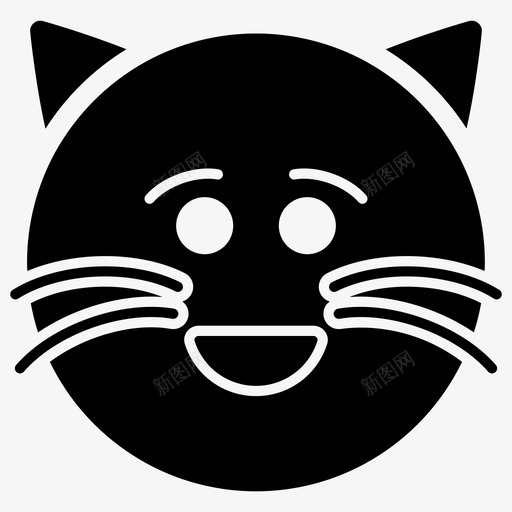 心眼猫表情符号情感图标svg_新图网 https://ixintu.com 图标 心眼 情感 符号 表情