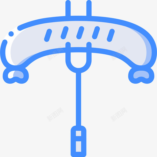 香肠烤肉5蓝色图标svg_新图网 https://ixintu.com 烤肉5 蓝色 香肠
