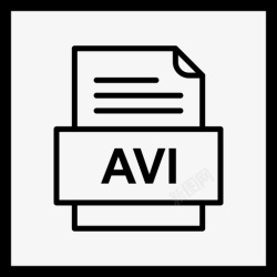 文件类型为AVIavi文件文件图标文件类型格式高清图片