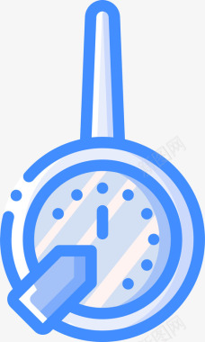 定时器蒸馏和酿造4蓝色图标图标