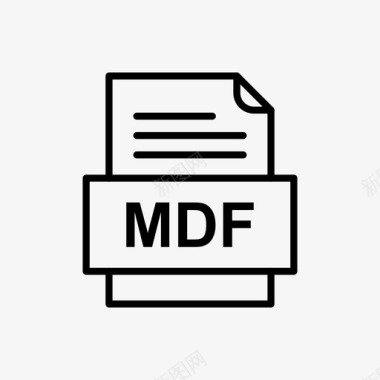 mdf文件文档图标文件类型格式图标