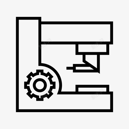 机器设备工厂图标svg_新图网 https://ixintu.com 制造业 工业 工厂 机器 机器生产线 设备