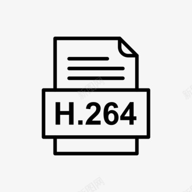 h264文件文档图标文件类型格式图标