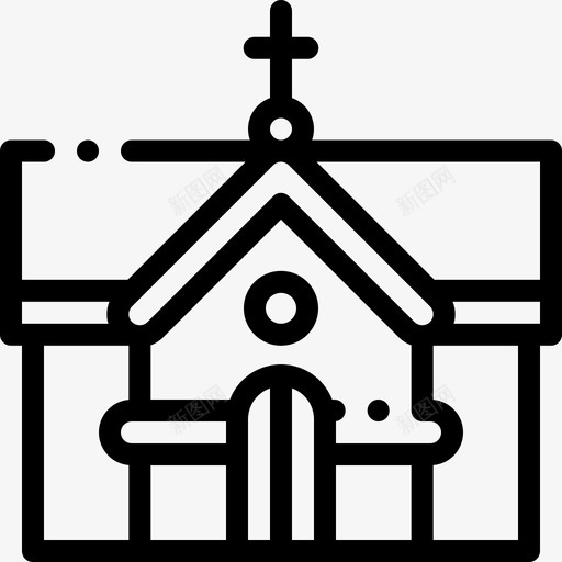 教堂新年建议14直系图标svg_新图网 https://ixintu.com 建议 教堂 新年 直系