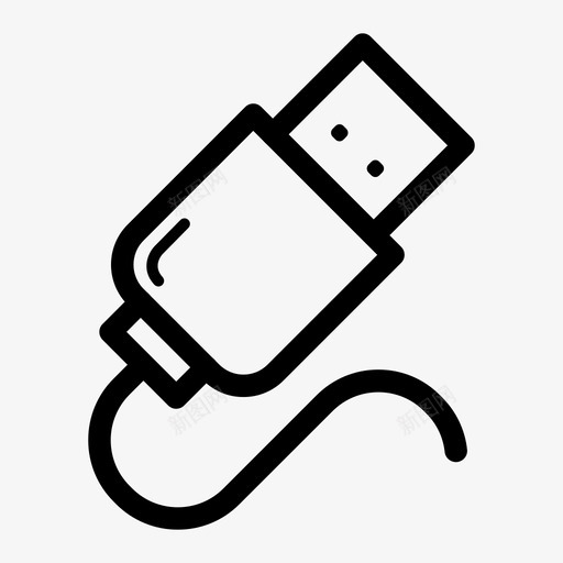 usb线数据图标svg_新图网 https://ixintu.com usb 数据