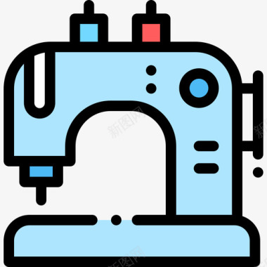 缝纫机缝36线颜色图标图标