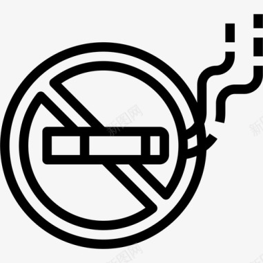 禁止吸烟69号餐厅直系图标图标