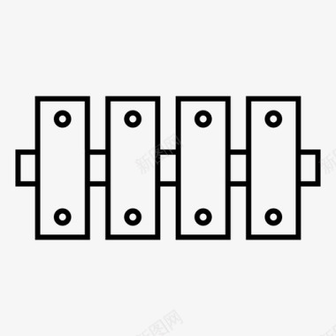 围栏砌块封闭式图标图标