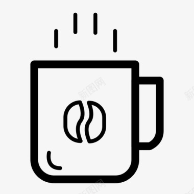 咖啡杯咖啡咖啡因图标图标