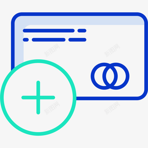 信用卡支付8轮廓颜色图标svg_新图网 https://ixintu.com 信用卡 支付 轮廓 颜色