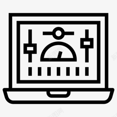 控制面板混音器音频面板图标图标