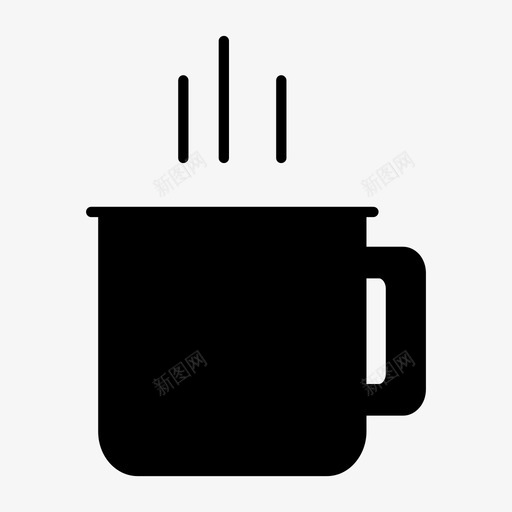 热咖啡杯子饮料图标svg_新图网 https://ixintu.com 咖啡 杯子 饮料