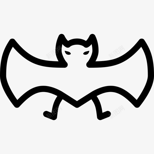 蝙蝠动物恐惧图标svg_新图网 https://ixintu.com 动物 吸血鬼 恐怖 恐惧 蝙蝠