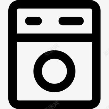 洗衣机房地产163直列式图标图标