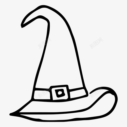 魔术帽帽子素描图标svg_新图网 https://ixintu.com 帽子 素描 魔术