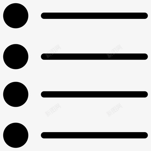 列表项目符号列表业务图标svg_新图网 https://ixintu.com 业务 列表 基础 导航 用户 用户界面 界面 符号 蜂窝 项目