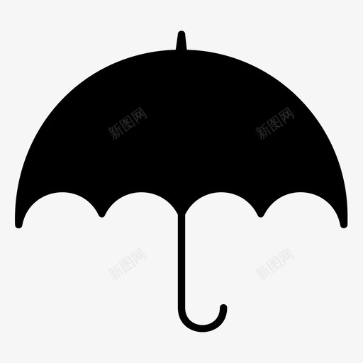 伞保护雨图标svg_新图网 https://ixintu.com 保护 天气