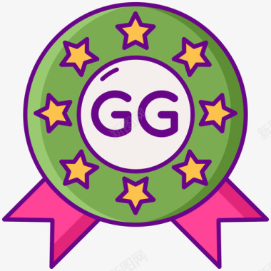 Gg运动线性颜色图标图标