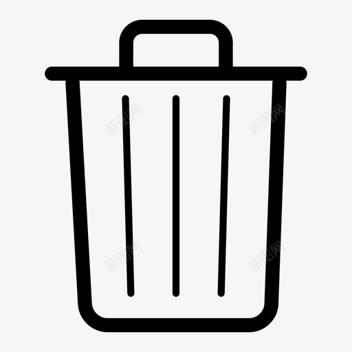 垃圾桶办公室回收站图标svg_新图网 https://ixintu.com 办公室 回收站 场所 垃圾桶 工作 工作场