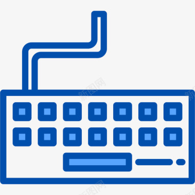 键盘writer4蓝色图标图标