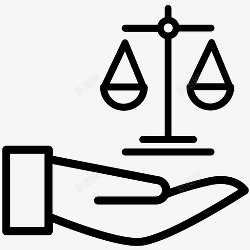 法律律师天平图标svg_新图网 https://ixintu.com 公正 关怀 天平 律师 法律