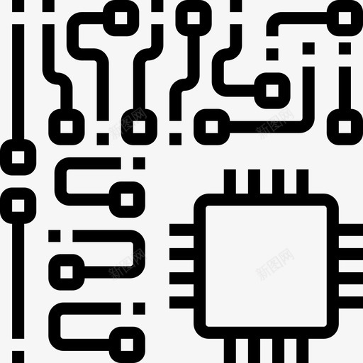 处理器技术与电子3概述图标svg_新图网 https://ixintu.com 处理器 技术 概述 电子