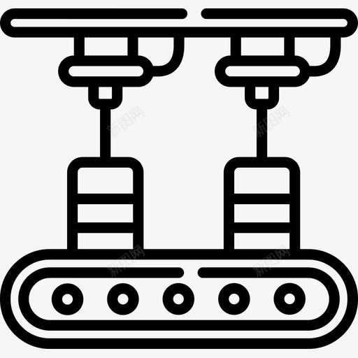 工厂机器工厂32线性图标svg_新图网 https://ixintu.com 工厂 机器 线性