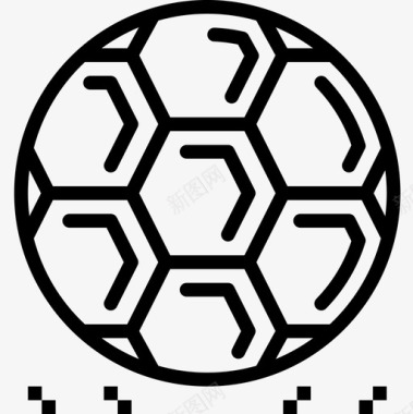 足球足球33直线型图标图标