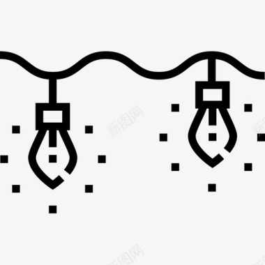 照明刻度10线性图标图标