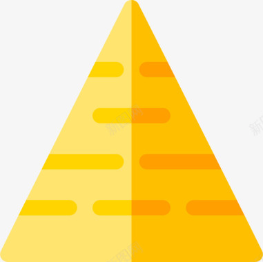 金字塔建筑15平面图标图标