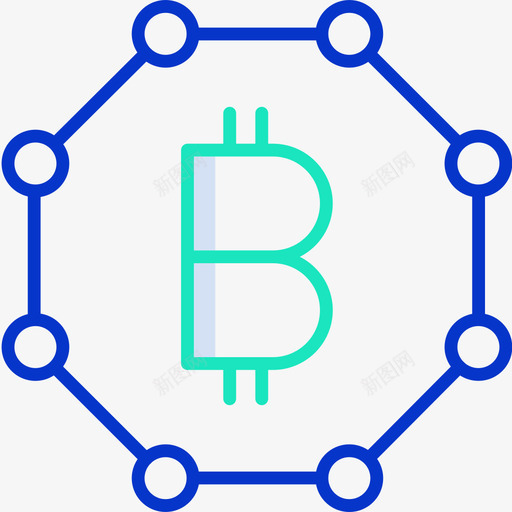 现金比特币加密货币5轮廓颜色图标svg_新图网 https://ixintu.com 比特币加密货币5 现金 轮廓颜色