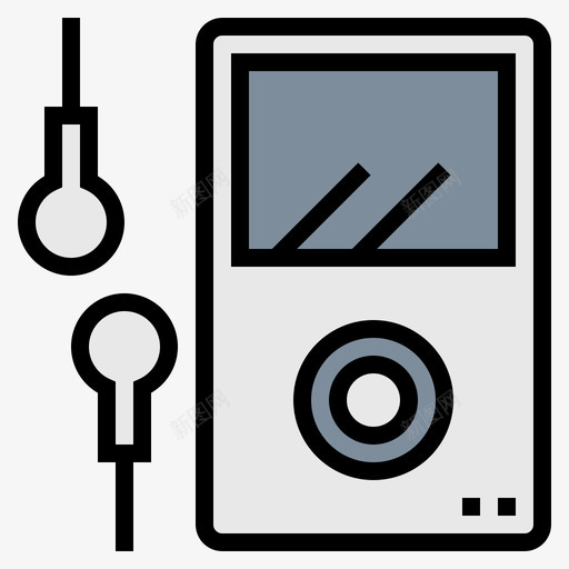 Ipod复古11线性颜色图标svg_新图网 https://ixintu.com Ipod 复古 线性 颜色