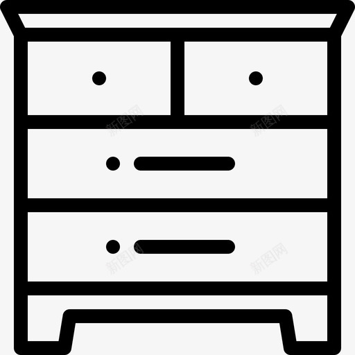 抽屉家具42线性图标svg_新图网 https://ixintu.com 家具42 抽屉 线性