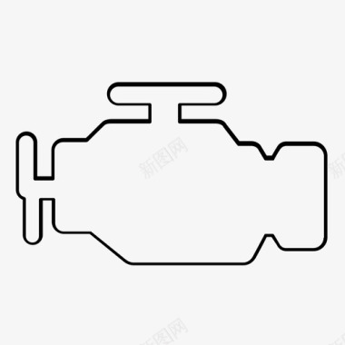 汽车发动机警告灯检查损坏图标图标