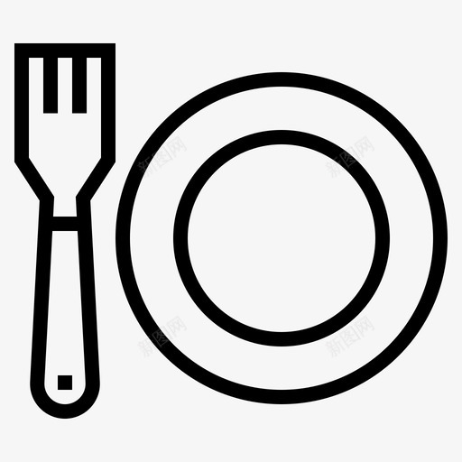 晚餐吃午餐图标svg_新图网 https://ixintu.com 午餐 吃 晚餐 牛奶 盘子 餐厅