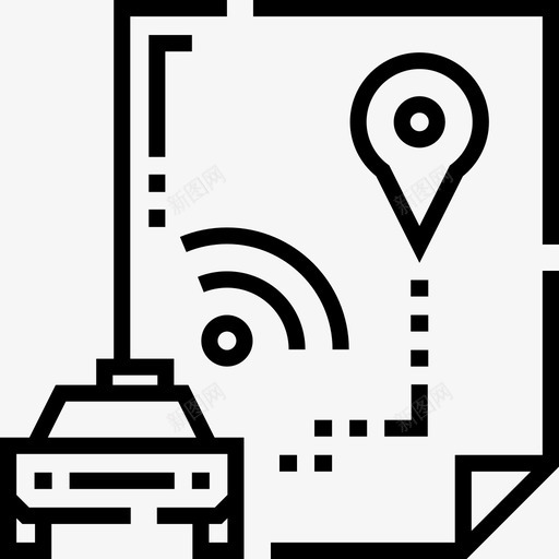 Gps驾校17线性图标svg_新图网 https://ixintu.com Gps 线性 驾校17