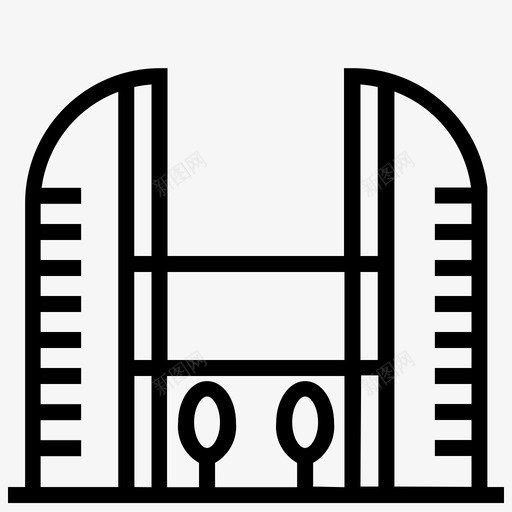 塔大楼摩天大楼图标svg_新图网 https://ixintu.com 大楼 建筑物 摩天大楼