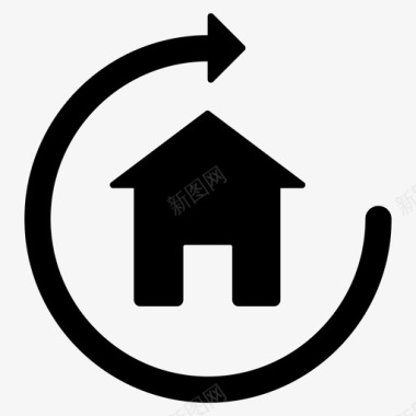 住宅装修住宅建筑房地产图标图标
