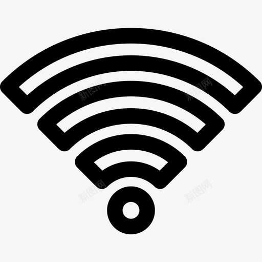 Wifi公共服务4线性图标svg_新图网 https://ixintu.com Wifi 公共服务 线性