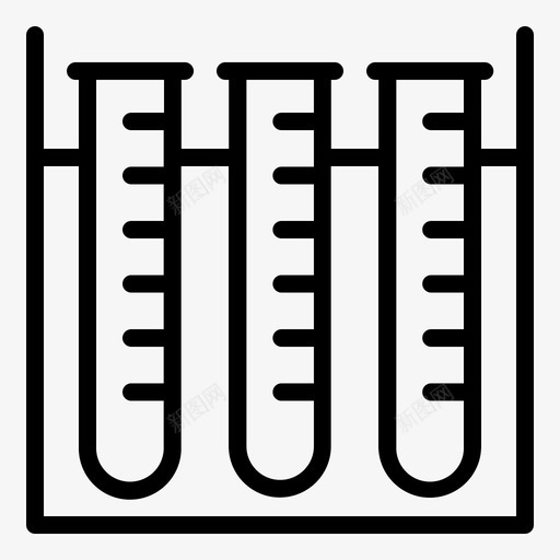 试管生物学健康图标svg_新图网 https://ixintu.com 保健 健康 医学 实验室 生物学 试管