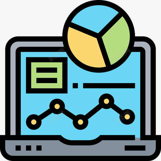 笔记本电脑内容营销4线性颜色图标svg_新图网 https://ixintu.com 内容 电脑 笔记本 线性 营销 颜色