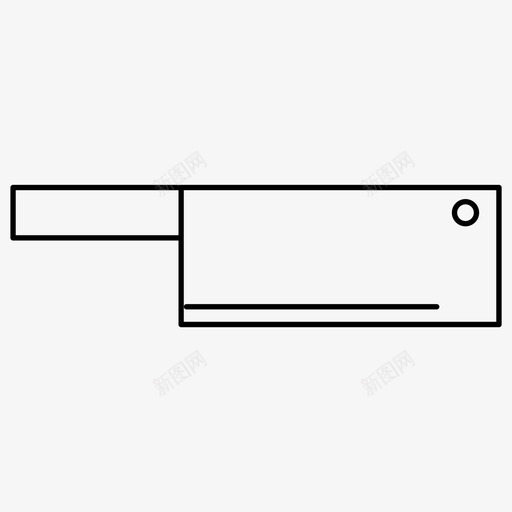 刀厨师切肉刀图标svg_新图网 https://ixintu.com 内饰 切刀 切肉刀 厨师 厨房 餐具