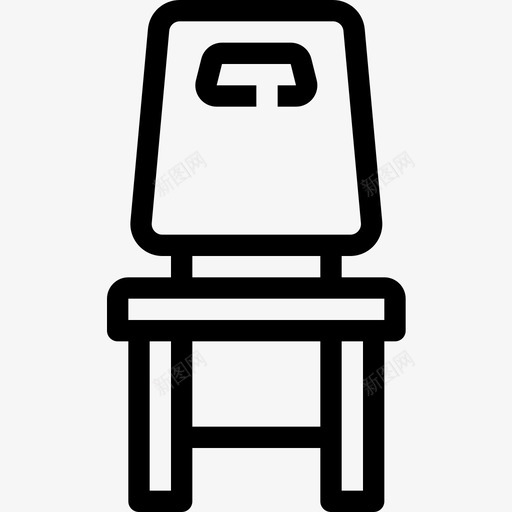 椅子商务基本元素直线型图标svg_新图网 https://ixintu.com 商务基本元素 椅子 直线型