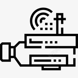 CCTV7Cctv保护和安全7线性图标高清图片