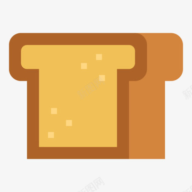面包食物140扁平图标图标