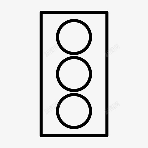 红绿灯停车标志交通信号图标svg_新图网 https://ixintu.com 交通 信号 停车 标志 用户界面 红绿灯 轮廓