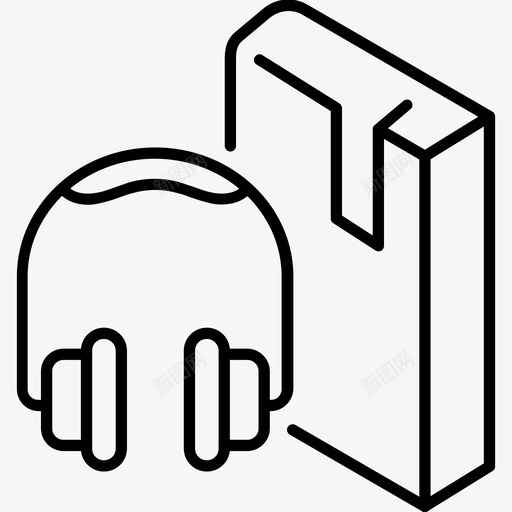 有声读物耳机文献图标svg_新图网 https://ixintu.com 培训 文献 有声 耳机 读物