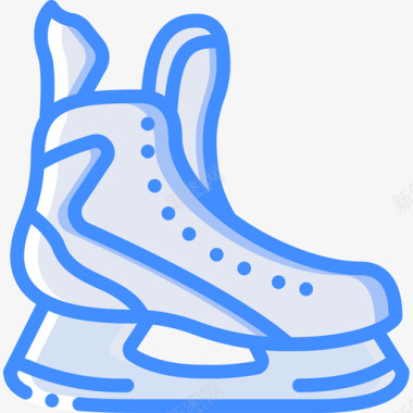 溜冰鞋冬季运动29蓝色图标图标