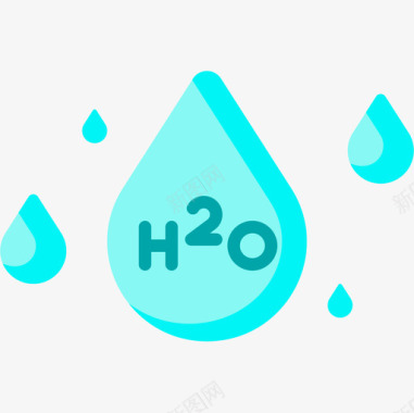H2o化学27扁平图标图标