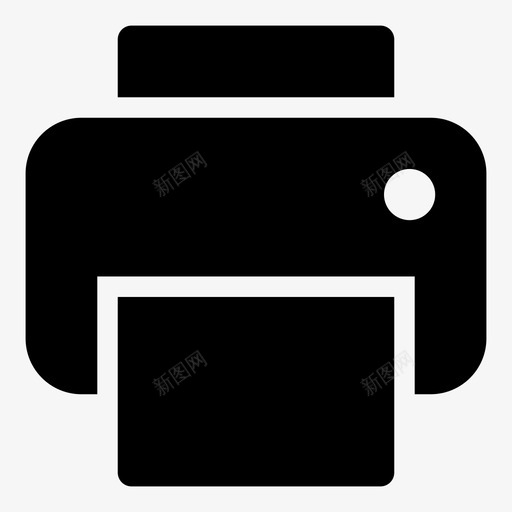 打印机设备机器图标svg_新图网 https://ixintu.com gly 办公室 打印机 机器 用户界面 设备